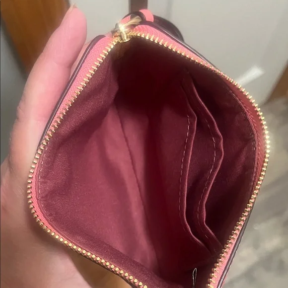Coach Signature Pink Wristlet - Picture 5 of 7